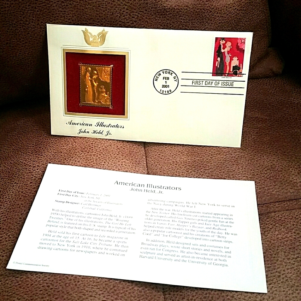 Collectible gold stamp John Held Jr.